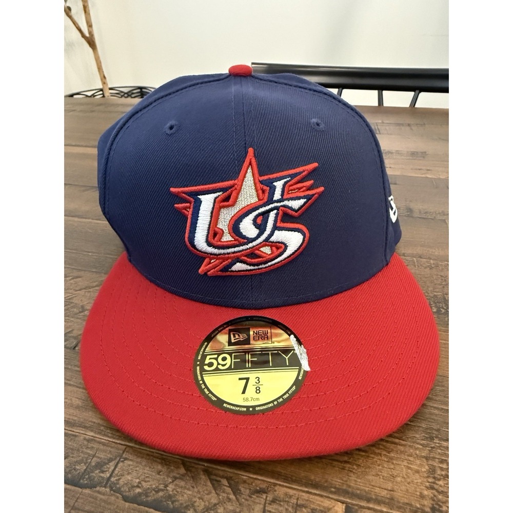 2026 WBC USA World Baseball Classic Fitted Hat Sz 7 3/8 New Era 59FIFTY NWT